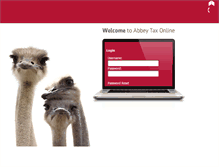 Tablet Screenshot of abbeytaxonline.co.uk